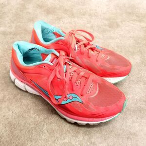 Saucony Womens Kinvara 5 S10238-2 Size 9 Orange Blue Athletic Running Sne